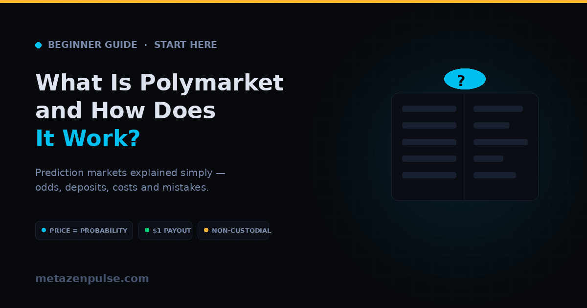 What Is Polymarket and How Does It Work? A Beginner's Guide