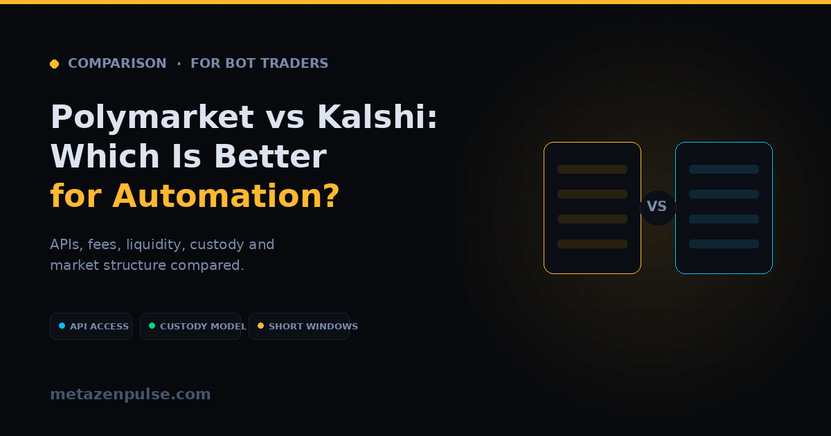 Polymarket vs Kalshi: Which Is Better for Automated Trading?